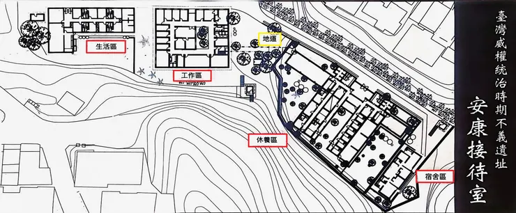 圖4－安康接待室空間配置(圖片來源：Sally翻拍接待室內圖片)