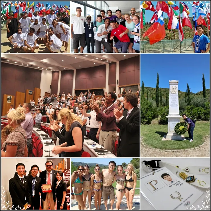 2012年終於成功甄選到希臘奧林匹亞出國參與研討會，很難得的一次經驗，或許也是發掘自我隱性優勢的開端