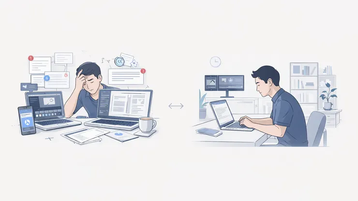 多節點工作環境:專注是條件成熟時自然發生的結果