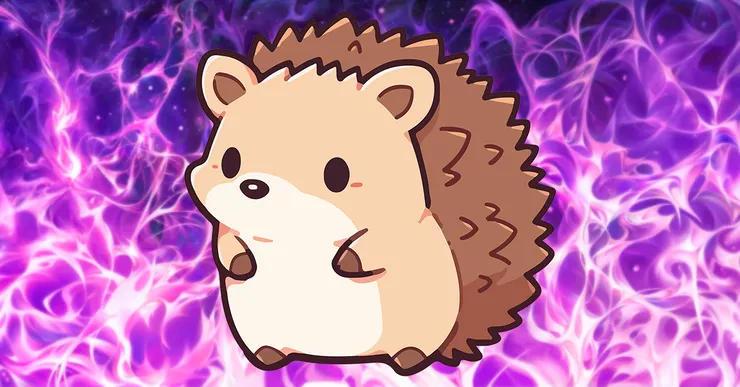 這是一隻可愛的刺蝟