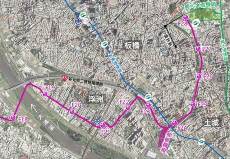 泰板輕軌路線示意圖(圖/新北市政府捷運工程局官網)