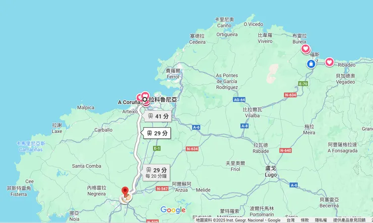 A Coruña地理位置