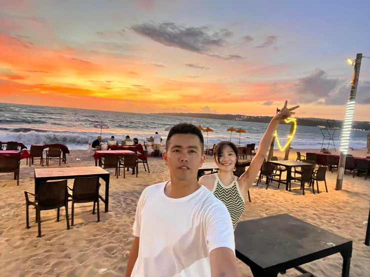 金巴蘭夕陽晚餐  圖：Sophie提供