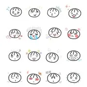 LINE包子表情可愛療癒貼圖