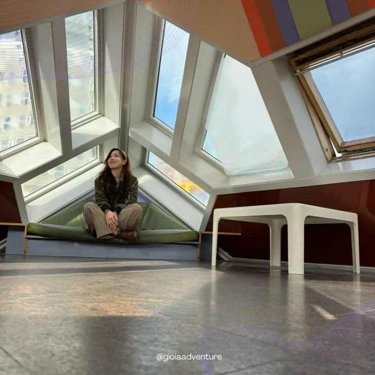 The rooftop of Rotterdam’s Cube Houses