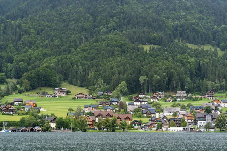 附近的 Grundlsee 湖，雖然當天天氣不好，但是難掩這絕世美景