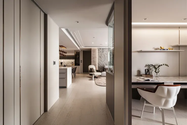 ▲美耐板室內設計案例<定潮 米調>