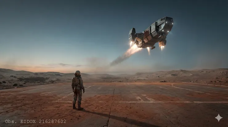 Concept art for Mars Base: Paradis Project by Eidox - Sci-fi novel illustration