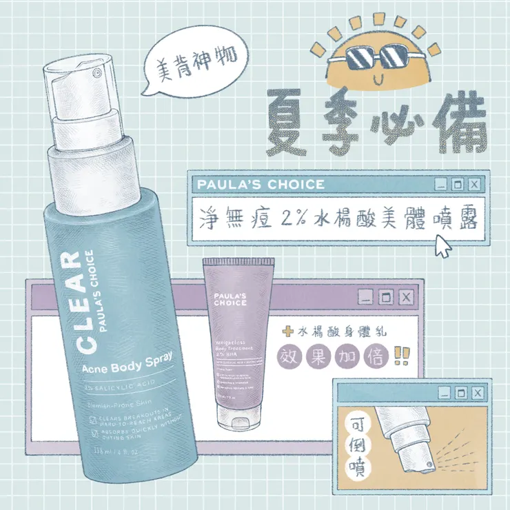 淨無痘2%水楊酸美體噴霧