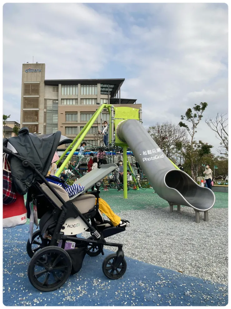 新竹此公園只有這一區設有礫石，但.....