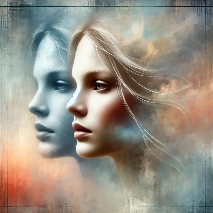 In that moment, she did not speak. Instead, she projected an image of the woman's younger self, full of hope and untainted by regret.