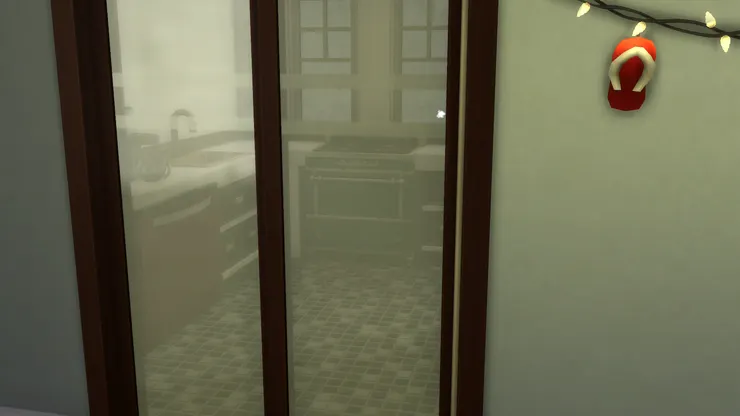 從外面看廚房,看起來跟普通人房子的差不多。