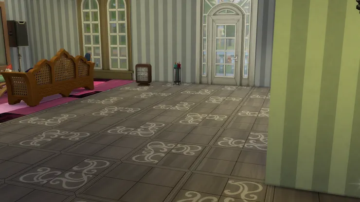 門口這邊的地板很冷，要用暖風機吹吹。