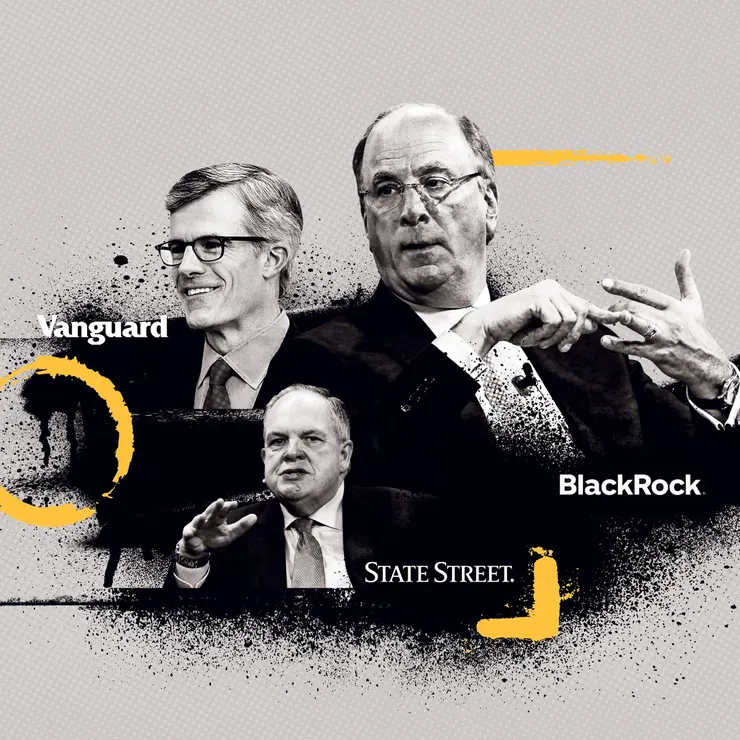 全球三大資產管理公司 Vanguard, BlackRock, StateStreet，Source: The Guardian