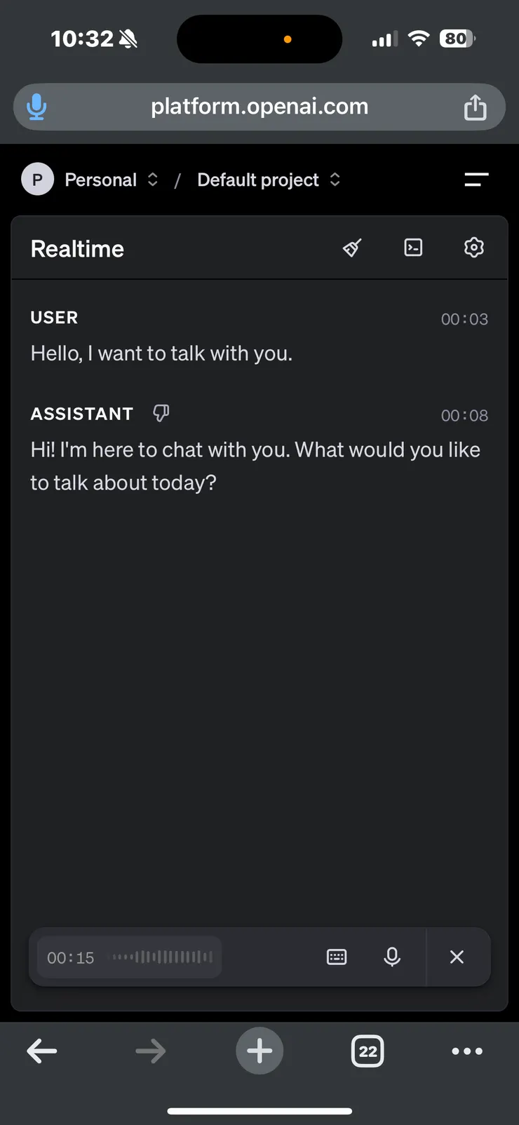 對話也會轉成文字