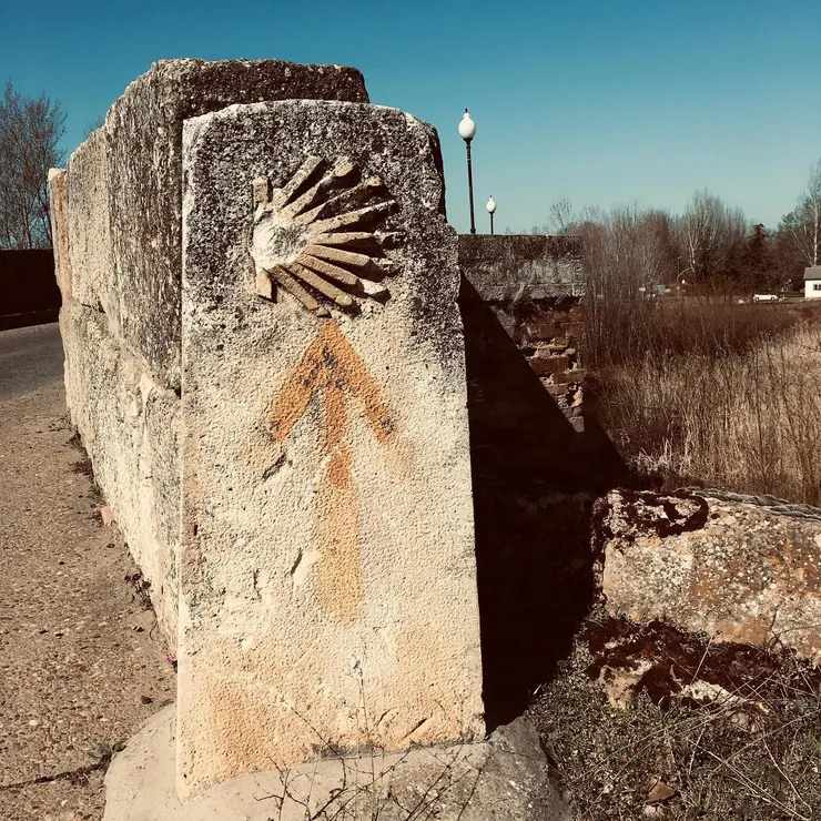 朝聖之路上的扇貝與箭頭，提醒我：方向不一定清楚，但只要走著，就會有答案。