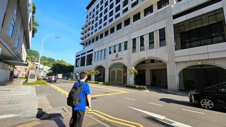 新加坡君樂皇府酒店外觀!