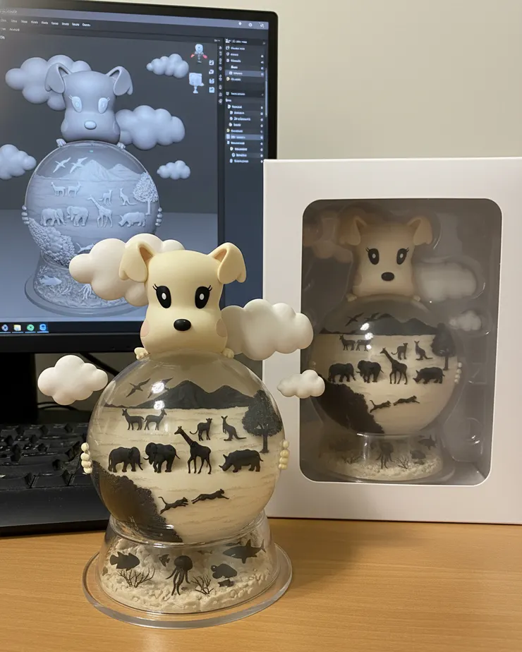 手繪轉AI模型公仔