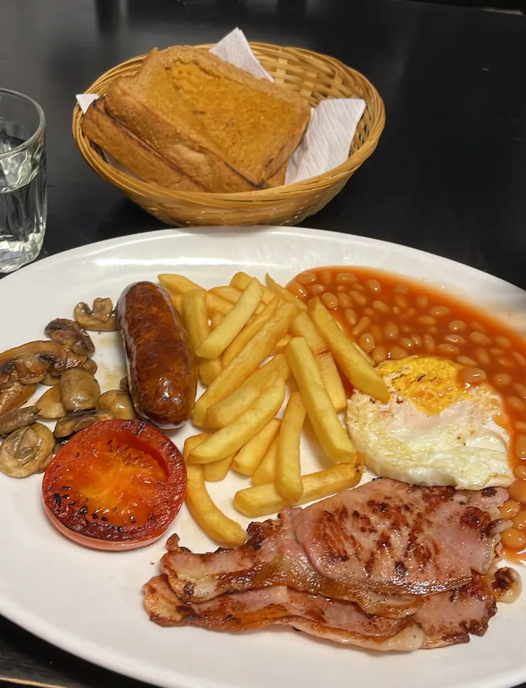 在Hostel附近吃的早餐