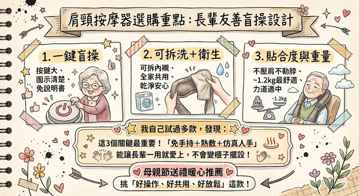 肩頸按摩器選購重點