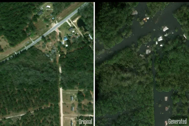 左邊是原始圖像右邊是生成圖像