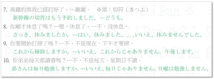 第 9 題的「これから」也可以改成「いま」。