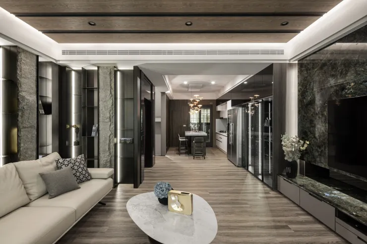 ▲沙發背牆室內設計案例<郡天鑽>