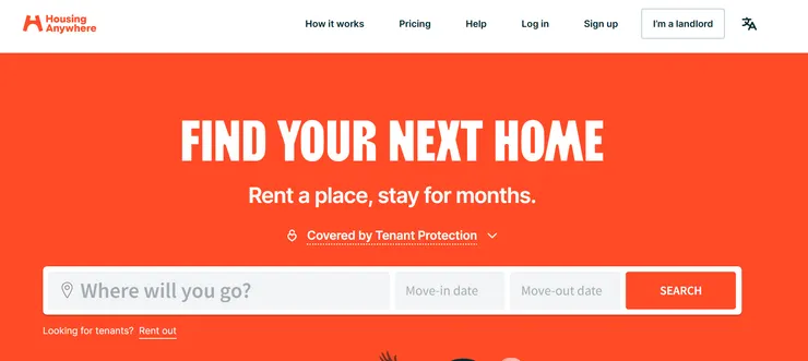HousingAnywhere 首頁
