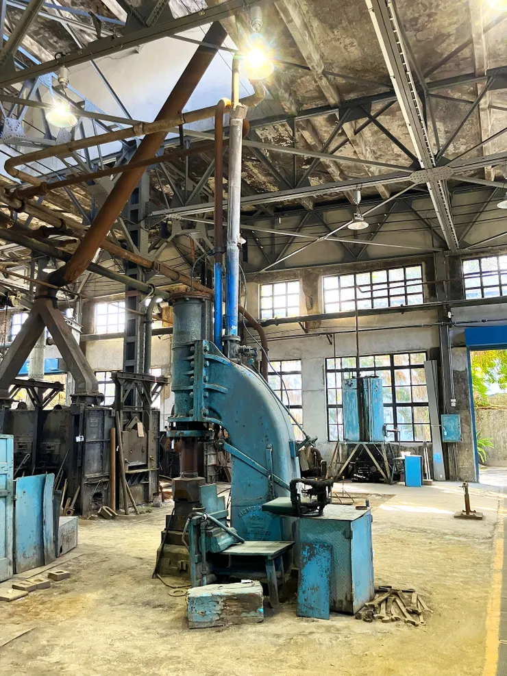 超過 130 歲的英國蒸汽鎚（自行拍攝）