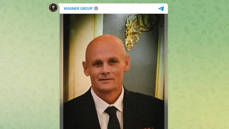 俄羅斯僱傭兵組織瓦格納集團負責人普里戈任乘坐的私人飛機2023年8月23日在莫斯科附近墜毀，10人死亡。死者包括普里戈任、以及與他共同創辦瓦格納集團的烏特金。圖為2023年8月24日，瓦格納集團在Telegram發布的烏特金照片。（WAGNER GROUP Telegram ）