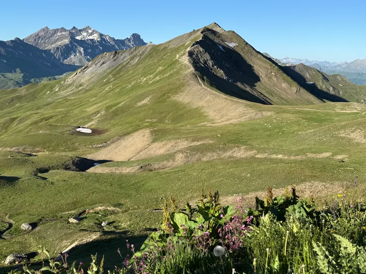 Bonehomme 前的山景