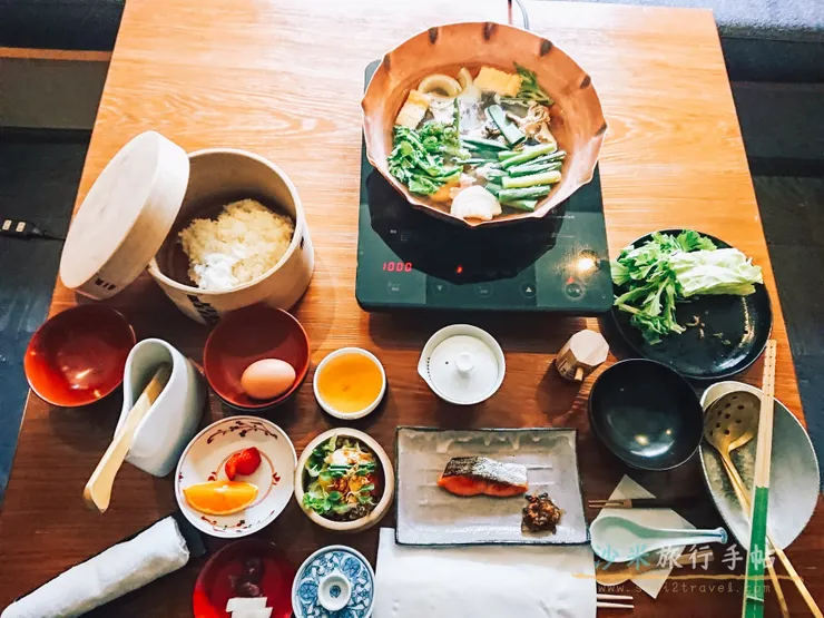 ▲高級旅館虹夕諾雅京都的豐富早餐。