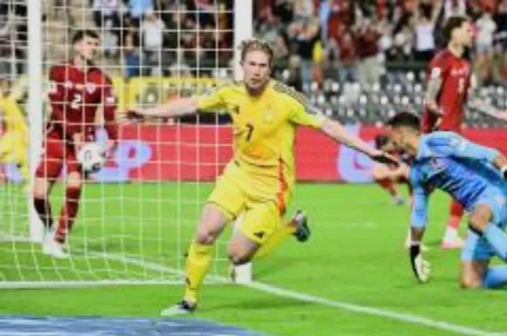 奇雲迪布拿撞射破網助比利時險勝4:3