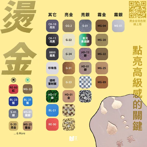 印刷品的質感關鍵－刀與版 - 燙金：點亮高級感的關鍵