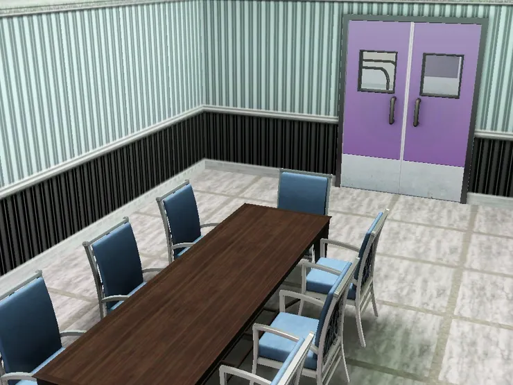 房間就是乾淨、俐落,沒有多餘的東西,給人專業的感覺。