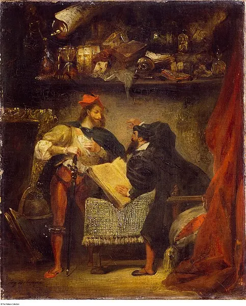 Delacroix - Faust and Mephistopheles, 1827