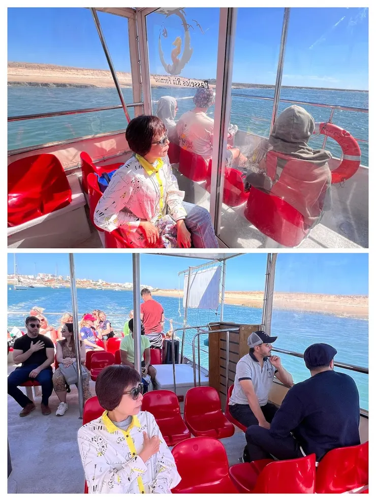 躲風閃太陽還能悠閒賞景