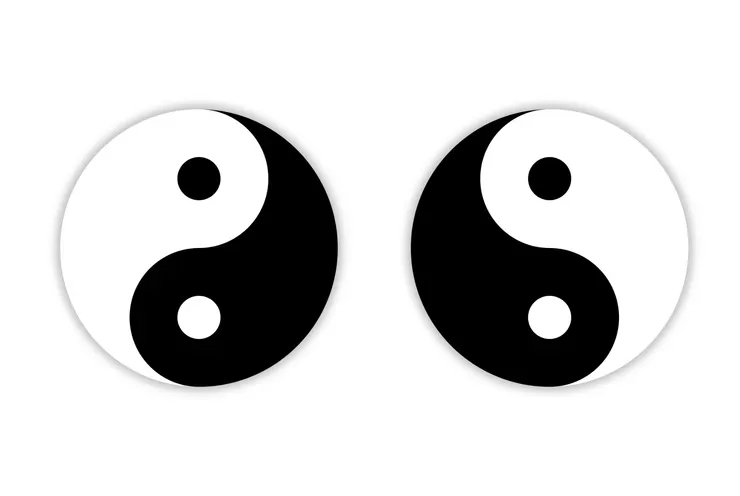 這幅圖類比雙生火焰的鏡象效應