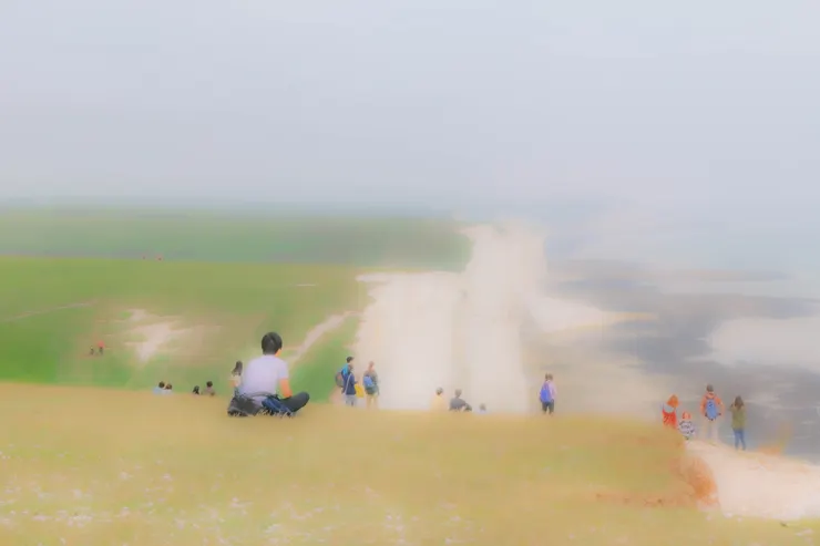 七姊妹崖上一景