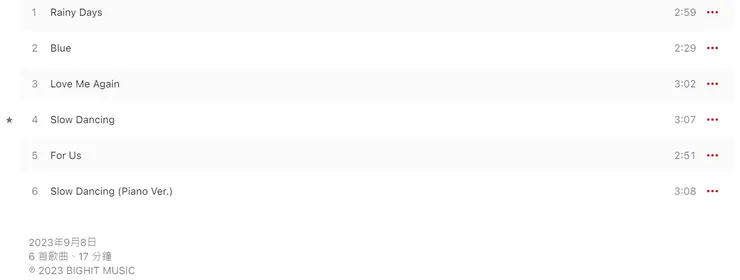 《Layover》總共有5首歌曲