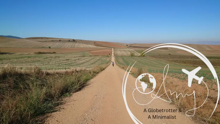 朝聖之路的美景，其實拍照的當下，我腳痛臉也臭