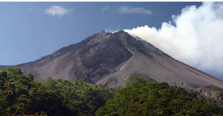 印尼活躍的默拉皮火山！來源：維基百科。