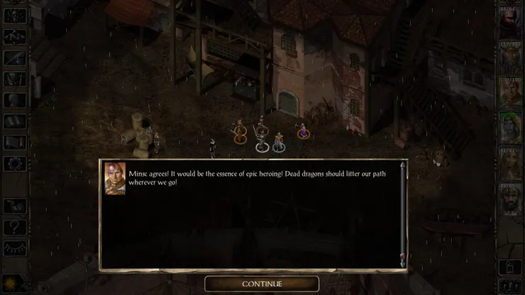 明斯克跟自己的劍哈拉…沒錯,這是一把會說話的魔法劍