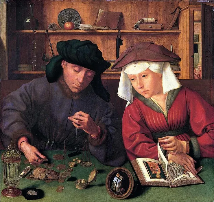 Quentin Matsys《The Money Lender and His Wife》