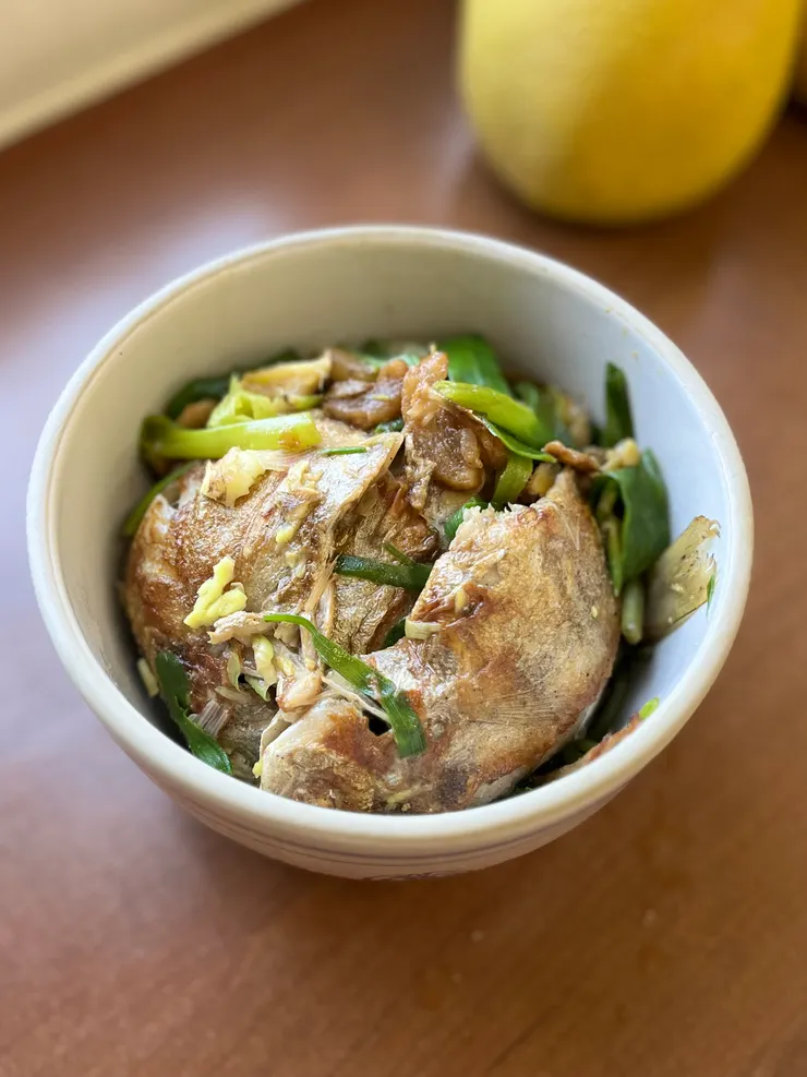 碗蒸肉魚