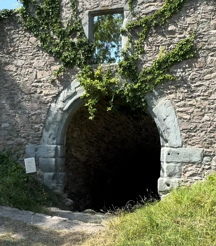 城堡內部有很多感覺可以探險的地方，這裡還可以直接進去，但不知道下面會是什麼