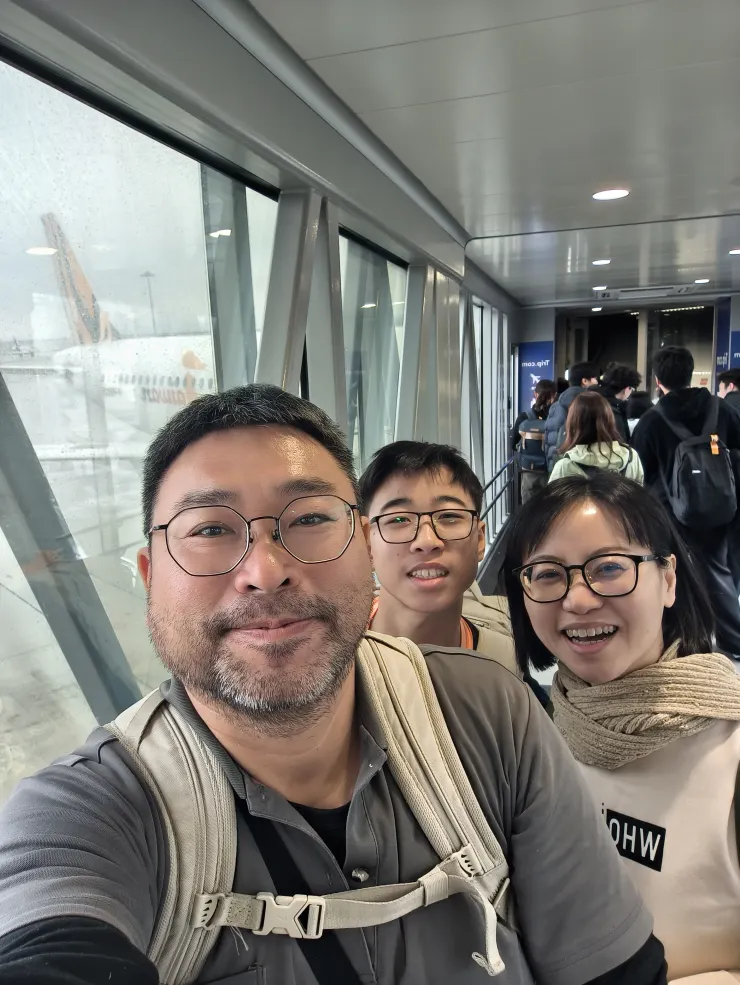 有驚無險在登機前半小時到達