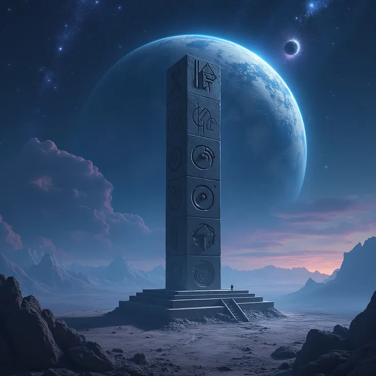 Ai生成圖片，僅供參考，象徵外星文明所探索的人類遺跡