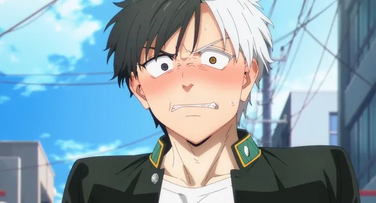 櫻遙傲嬌的臉紅🤣