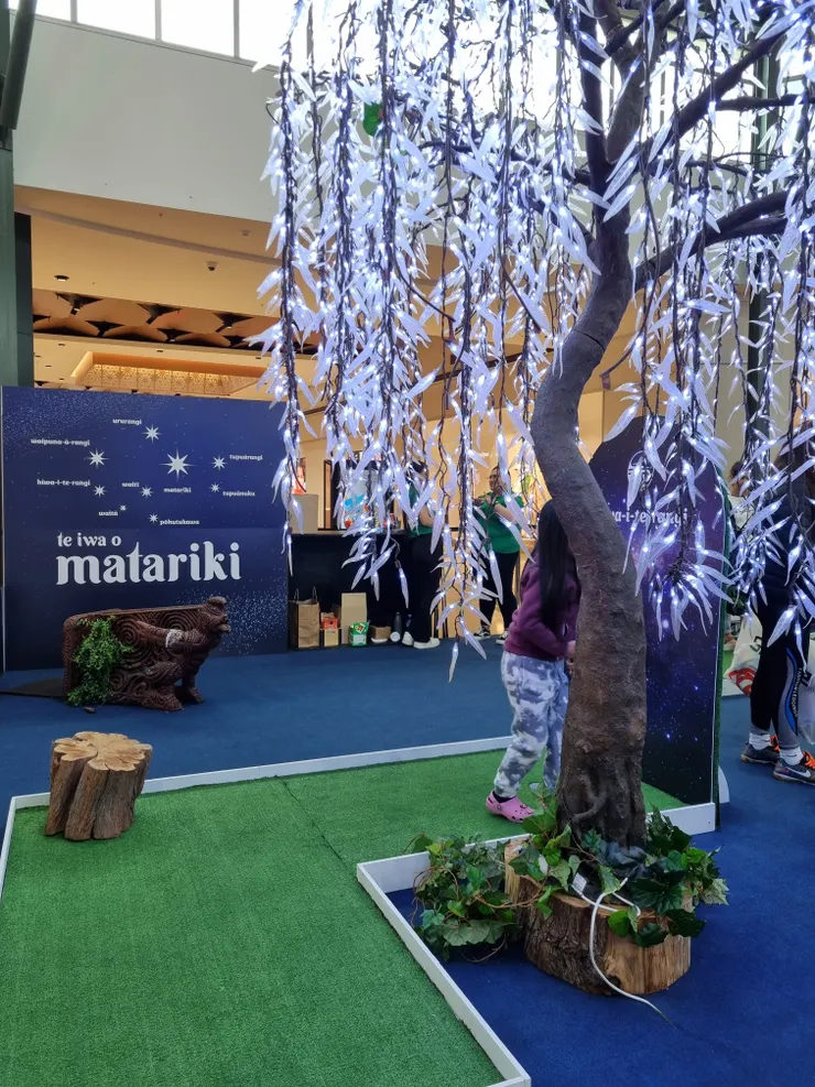 Botany Town Centre 裡免費的迷你高爾夫